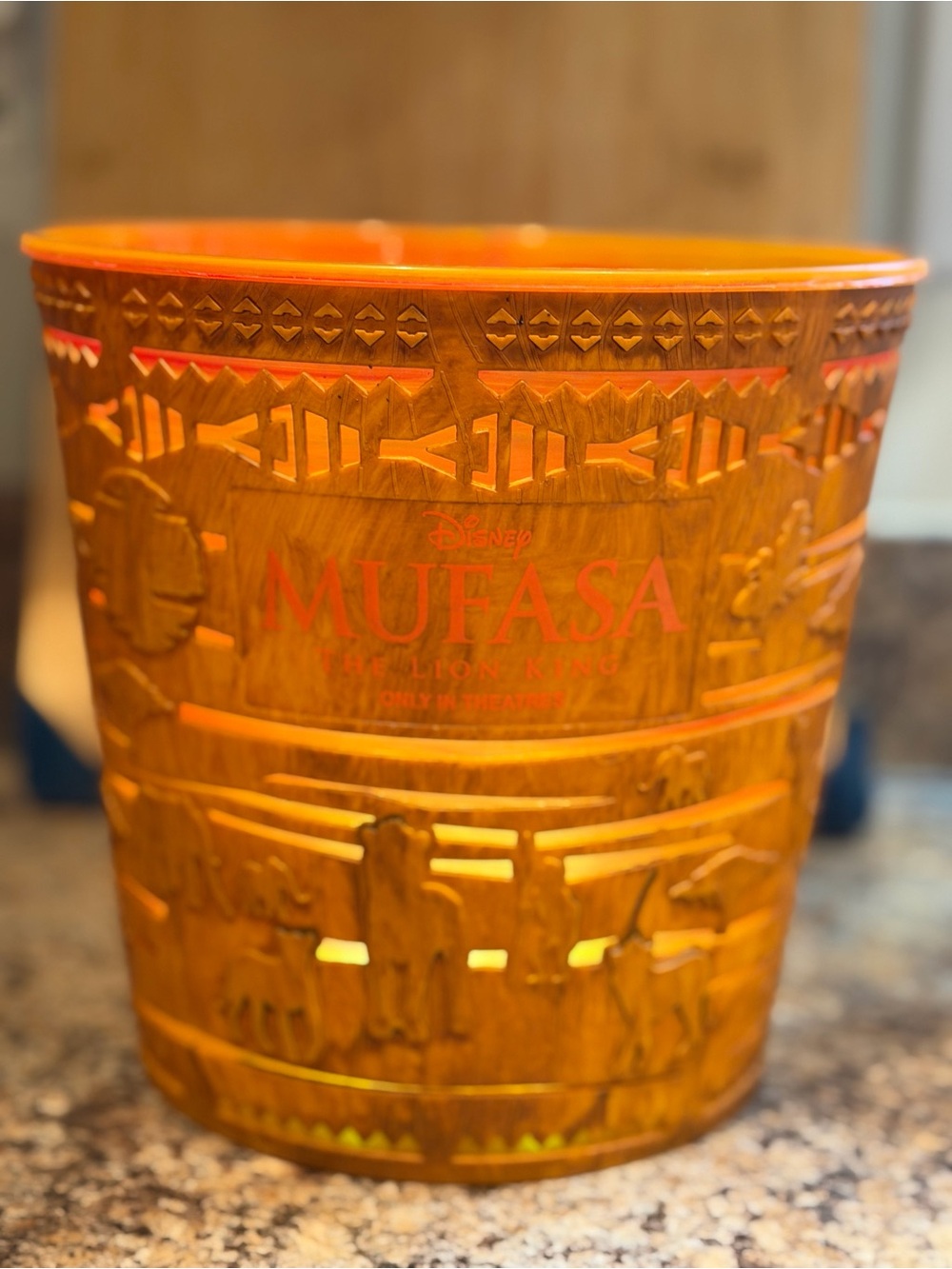 Disney Mufasa: The Lion King AMC Theatres Promotional Light-Up LED Popcorn Bowl